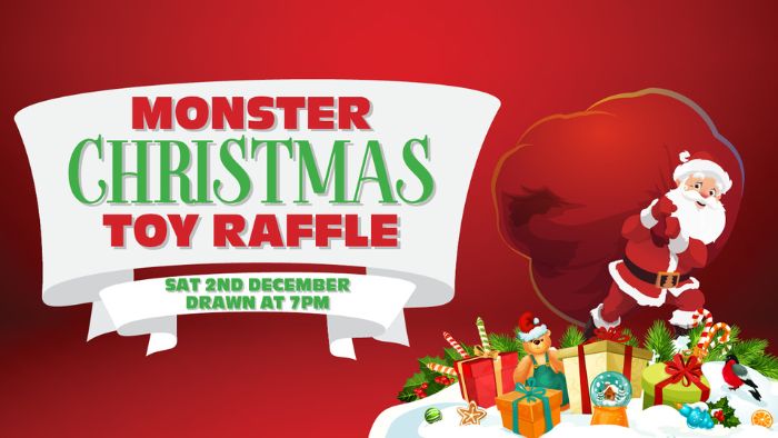Monster Christmas Toy Raffle