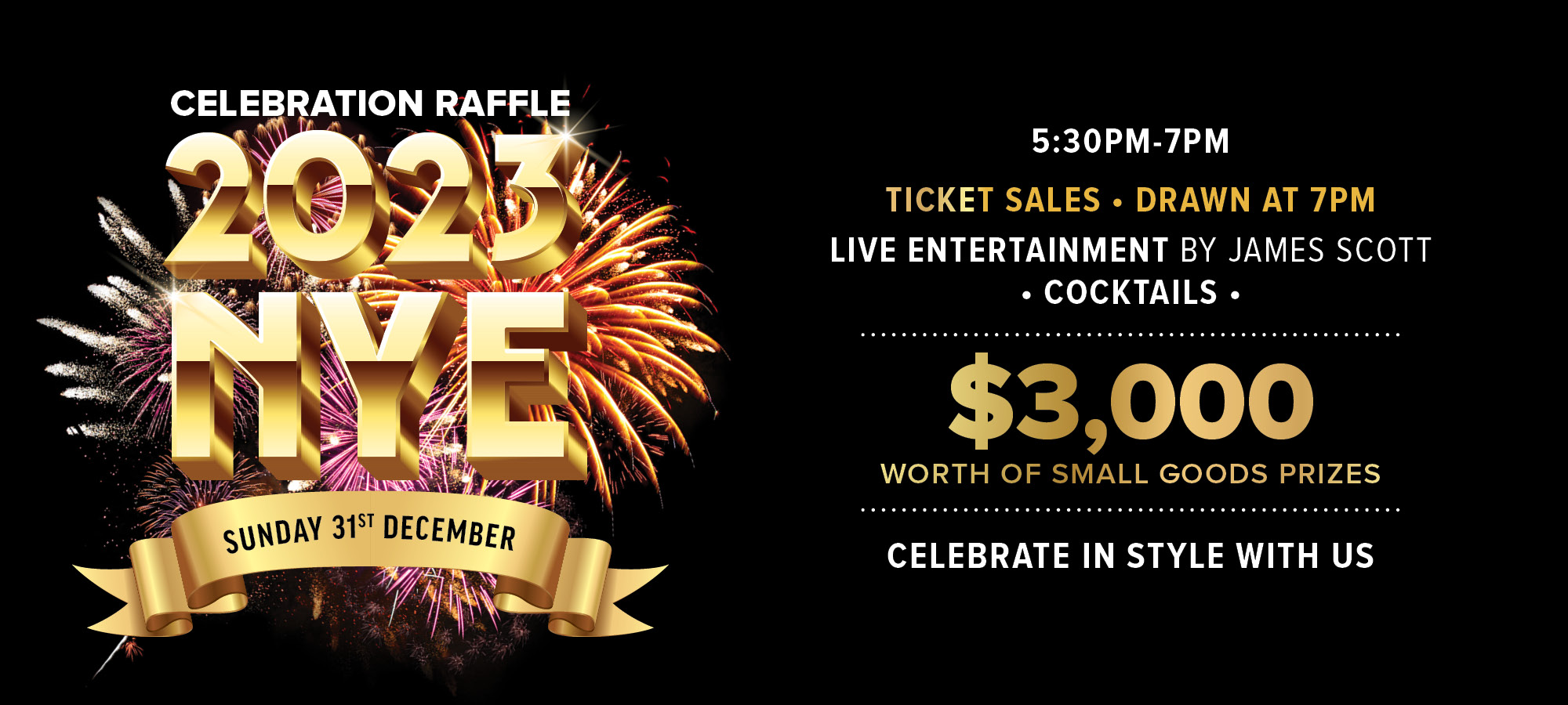 New Year’s Eve Celebration Raffle Panthers North Richmond