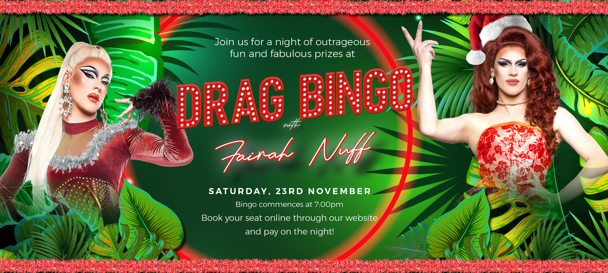 Drag Bingo with Fairah – Christmas Edition