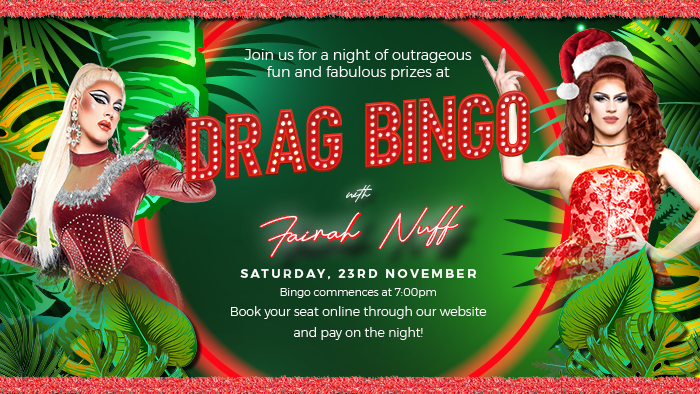 Drag Bingo with Fairah – Christmas Edition