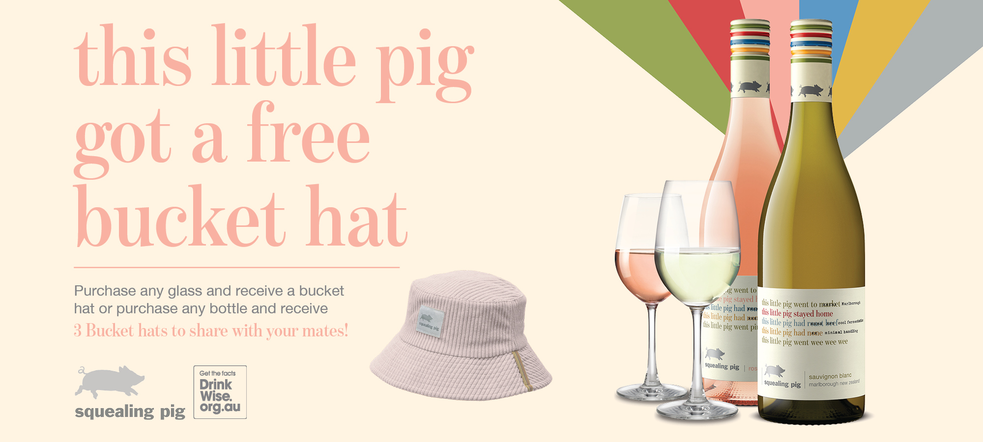 Sip, Shade, and Share – Score Your Squealing Pig Summer Bucket Hat!