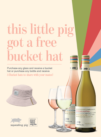 Sip, Shade, and Share - Score Your Squealing Pig Summer Bucket Hat!