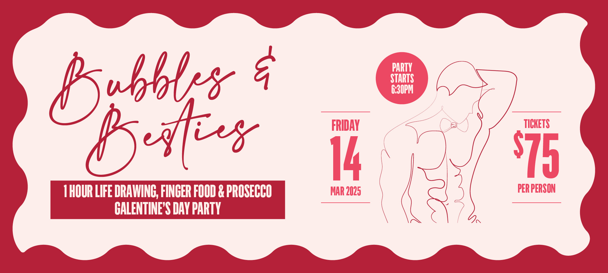 Bubbles & Besties – Life Drawing & Prosecco Party