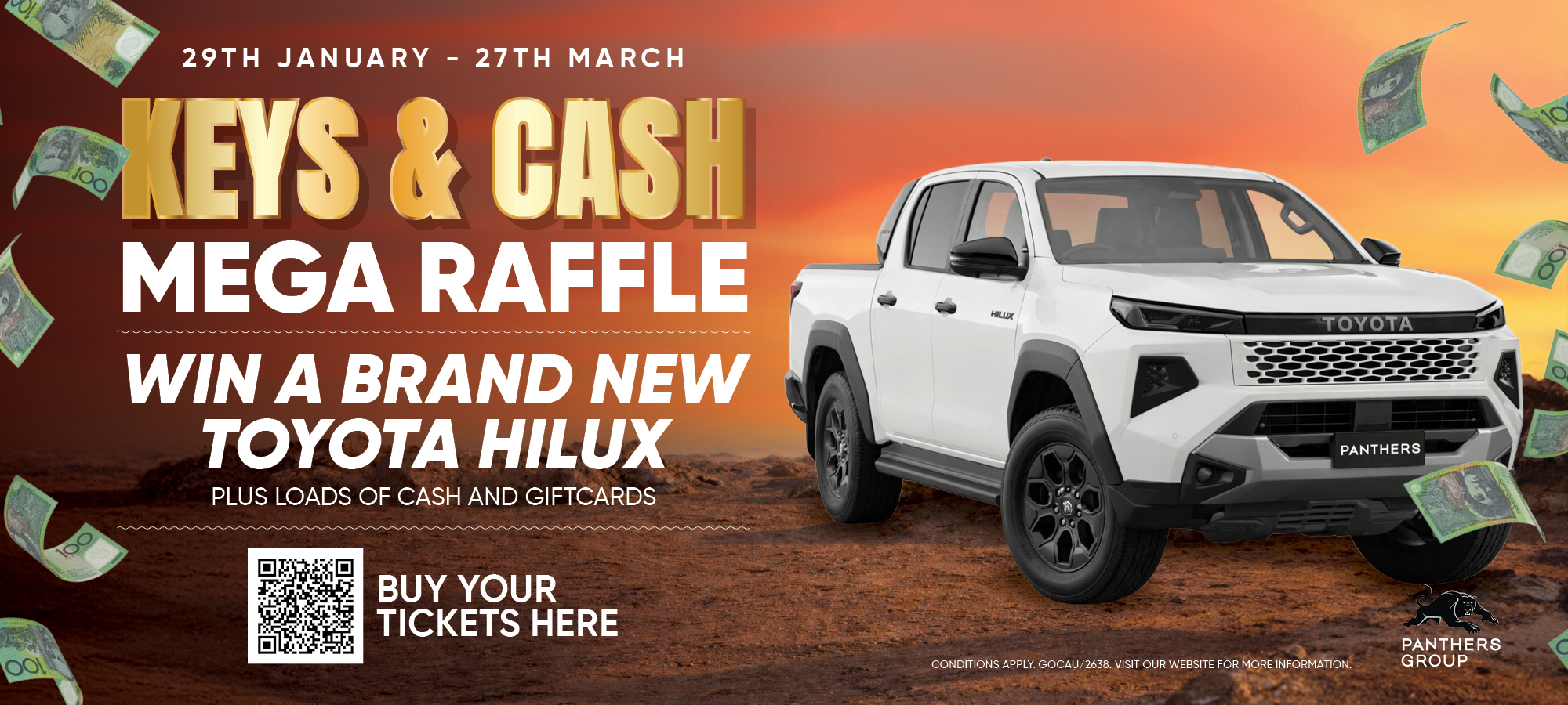 KEYS & CASH Mega Raffle