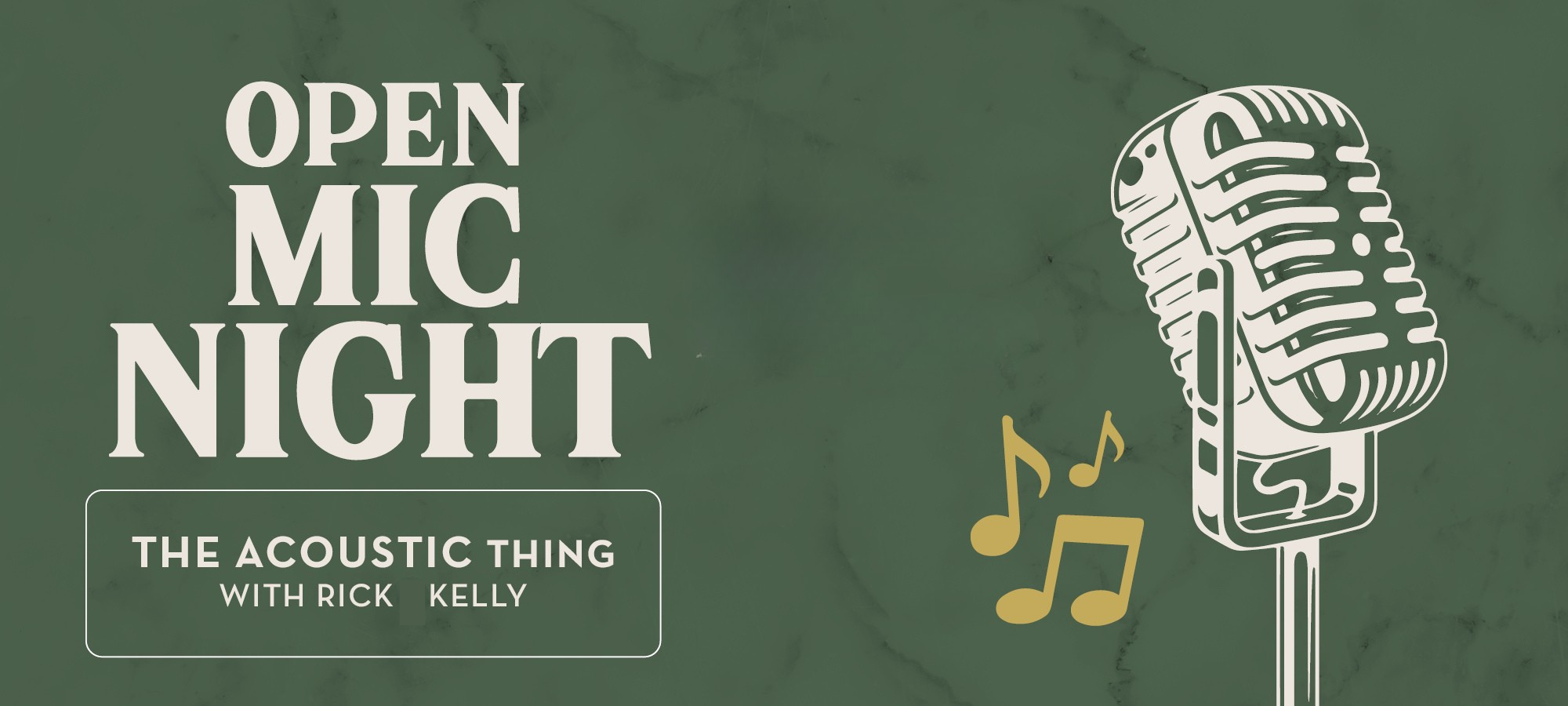 June Open Mic Night – The Acoustic Thing with Rick Kelly