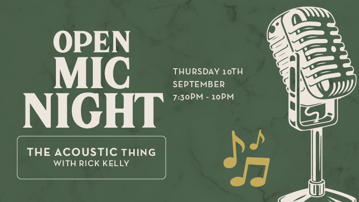 September Open Mic Night – The Acoustic Thing with Rick Kelly
