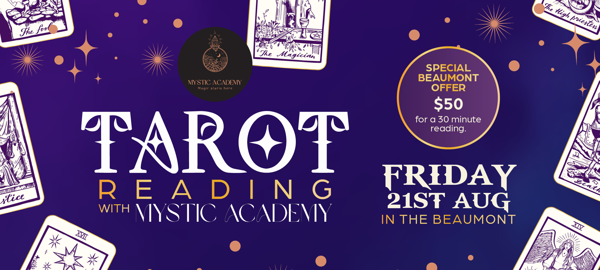 Tarot Reading with Mystic Academy | AUGUST